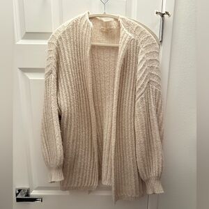 Truly Madly Deeply Cream Ribbed Cardigan